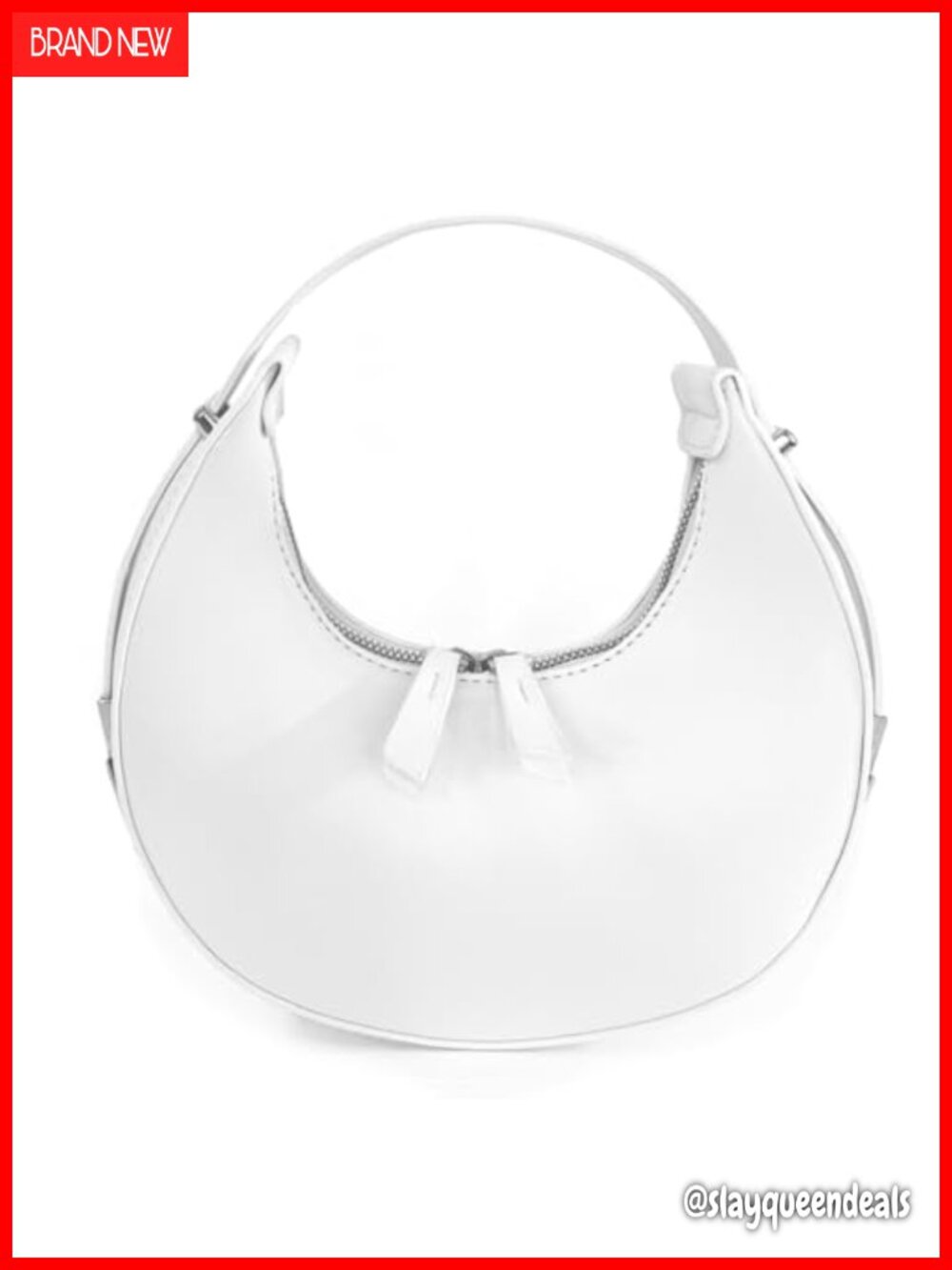Small PU Leather Hobo Handbag - Adjustable Shoulder Bag Clutch Crossbody